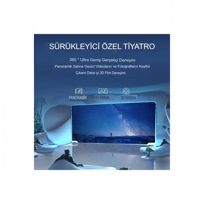 Newface Shinecon SC-G07E 3D Sanal Gerçeklik Gözlüğü - Siyah