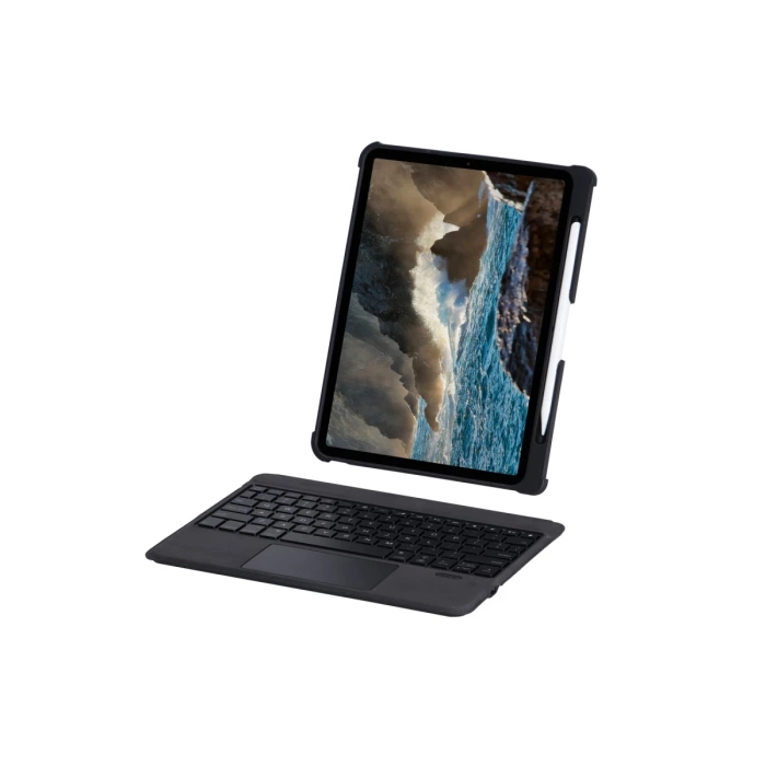 Newface T5206D iPad 10.2 (7.nesil) Kılıf İnter Ledli Klavyeli Tablet Kılıfı - Siyah