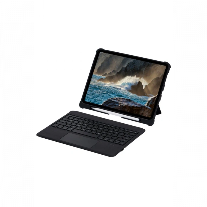 Newface T5206D iPad 10.2 (7.nesil) Kılıf İnter Ledli Klavyeli Tablet Kılıfı - Siyah