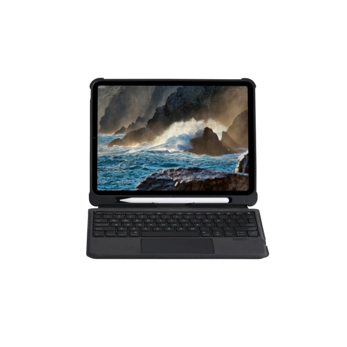 Newface T5207D iPad Pro 11 (2022) Kılıf İnter Ledli Klavyeli Tablet Kılıfı - Siyah
