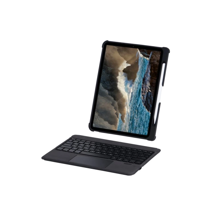 Newface T5207D iPad Pro 11 (2022) Kılıf İnter Ledli Klavyeli Tablet Kılıfı - Siyah