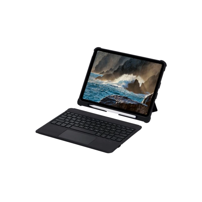 Newface T5207D iPad Pro 11 (2022) Kılıf İnter Ledli Klavyeli Tablet Kılıfı - Siyah
