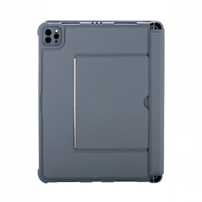 T5510D iPad Pro 13 (2024) Kılıf Palermo Ledli Klavyeli Standlı Tablet Kılıfı - Siyah