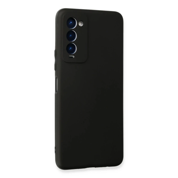Newface Tecno Camon 18 Kılıf First Silikon - Siyah