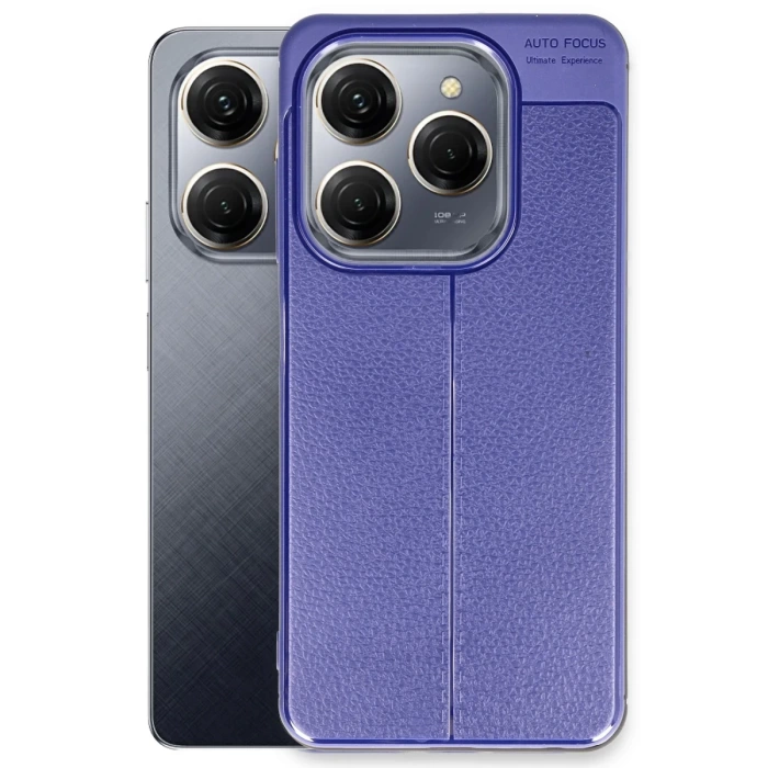 Newface Tecno Spark 20 Pro Kılıf Auto Focus Kapak - Lacivert