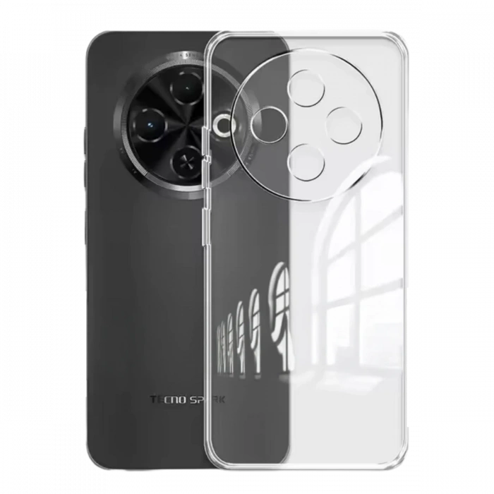 Tecno Spark 30C Kılıf Lüx Şeffaf Silikon