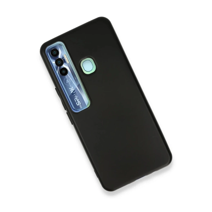 Newface Tecno Spark 7 Pro Kılıf First Silikon - Siyah