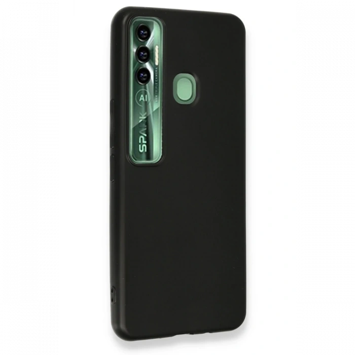 Newface Tecno Spark 7 Pro Kılıf First Silikon - Siyah