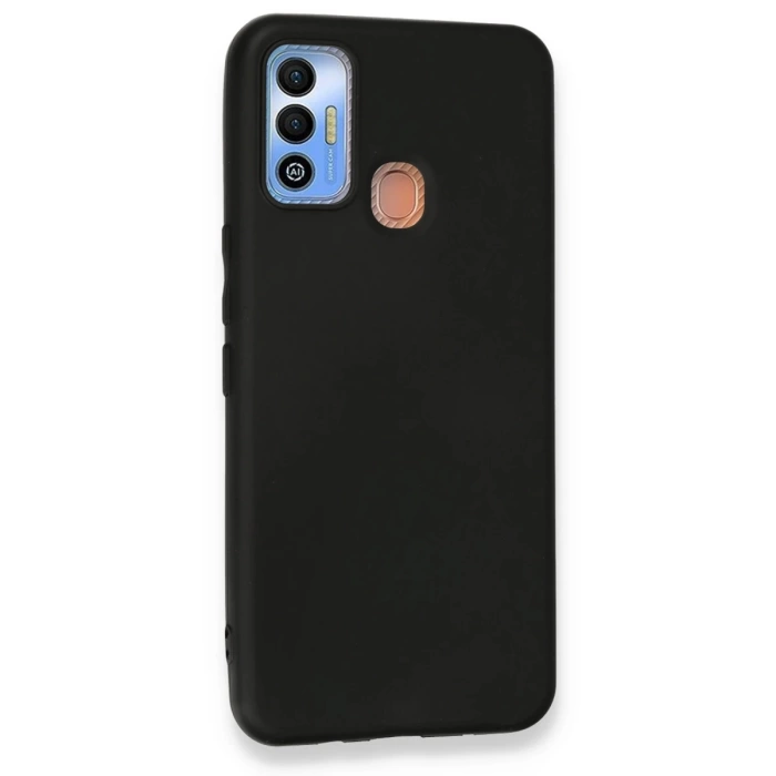 Newface Tecno Spark 7T Kılıf First Silikon - Siyah