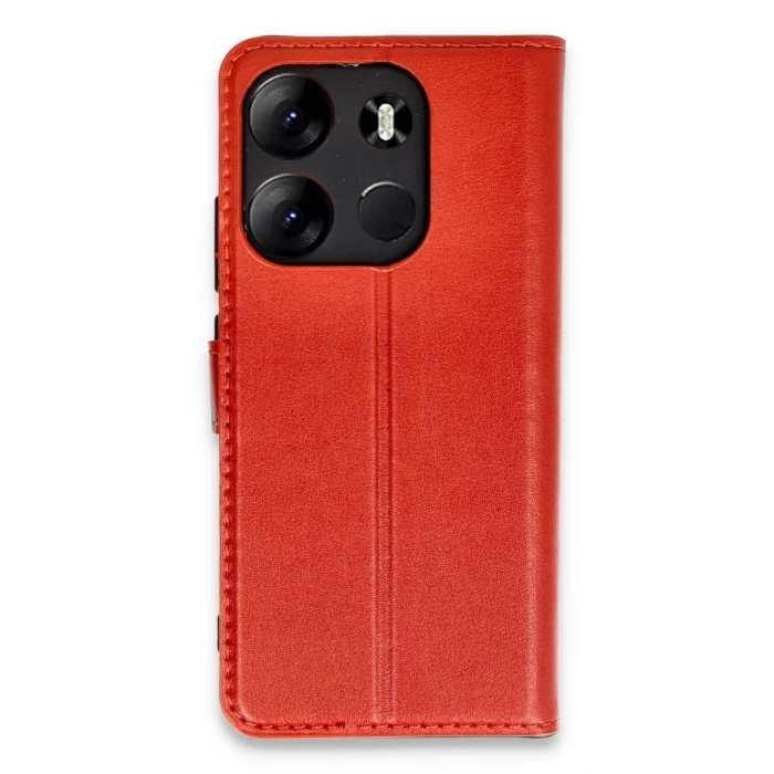 Newface Tecno Spark Go 2023 Kılıf Trend S Plus Kapaklı Kılıf - Kırmızı