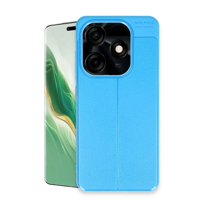 Newface Tecno Spark Go 2024 Kılıf Auto Focus Kapak - Mavi