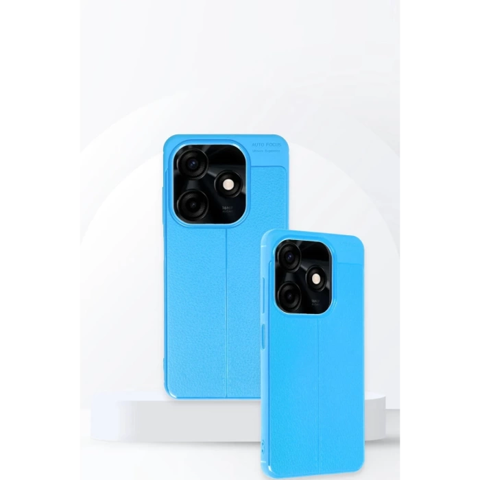 Newface Tecno Spark Go 2024 Kılıf Auto Focus Kapak - Mavi