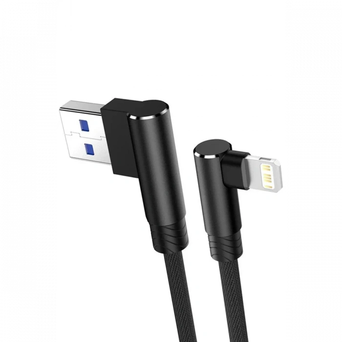 USB to Lightning 3M 2.4A Kablo - Siyah