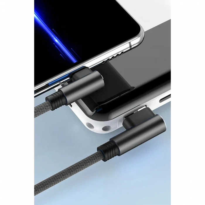 USB to Lightning 3M 2.4A Kablo - Siyah