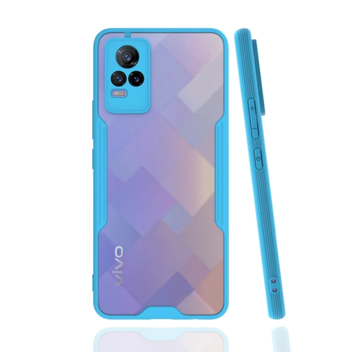 Newface Vivo V21e Kılıf Platin Silikon