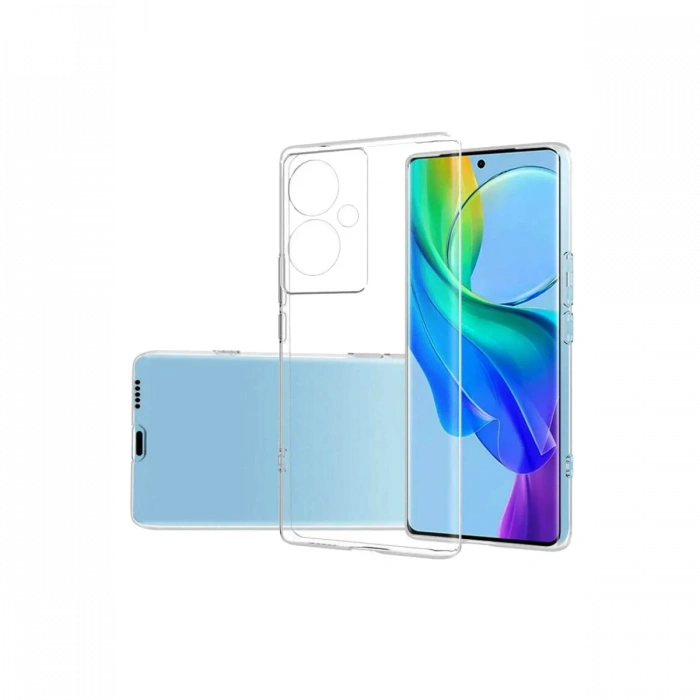 Newface Vivo V29 Lite Kılıf Lüx Şeffaf Silikon