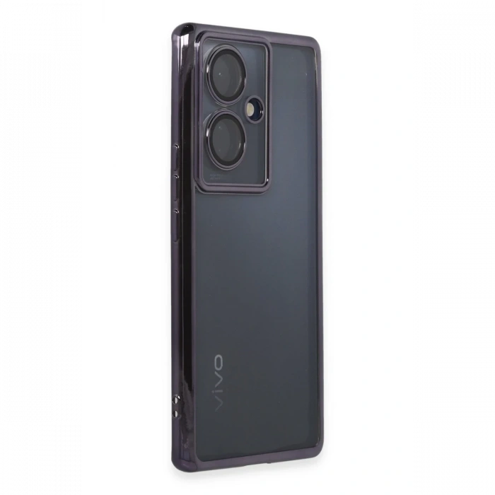Newface Vivo V29 Lite Kılıf Razer Lensli Silikon