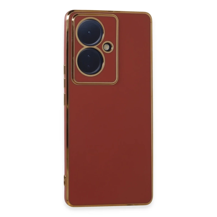 Newface Vivo V29 Lite Kılıf Volet Silikon - Kırmızı