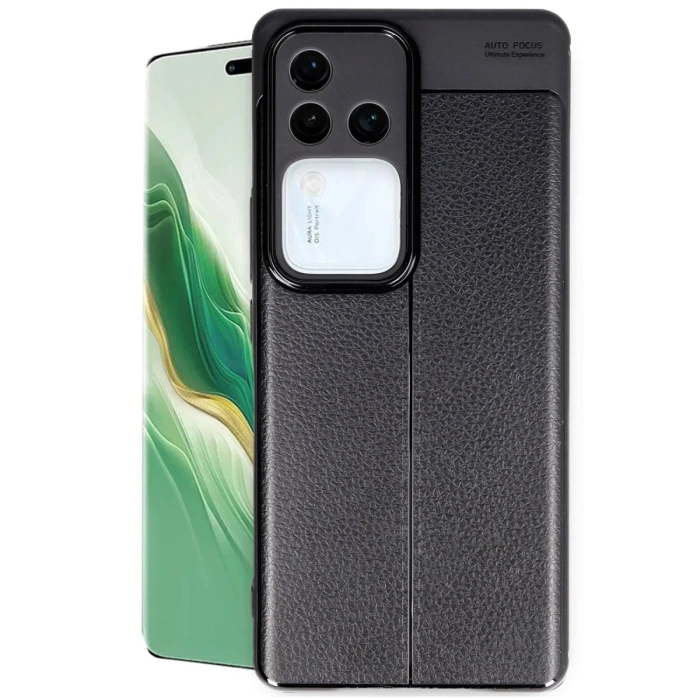 Newface Vivo V30 5G Kılıf Auto Focus Kapak - Siyah