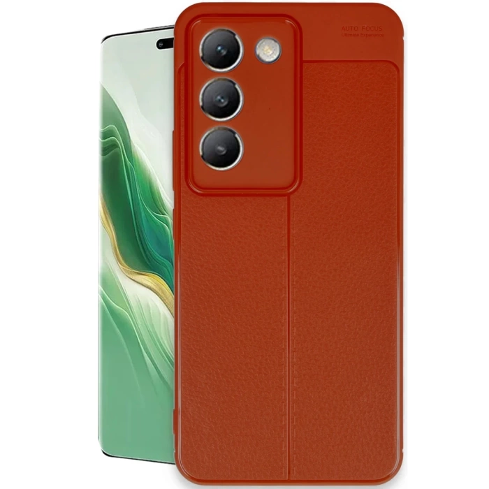 Newface Vivo V30 Lite 4G Kılıf Auto Focus Kapak - Kırmızı