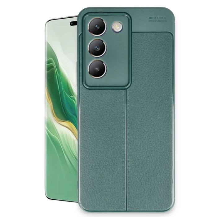 Newface Vivo V30 Lite 4G Kılıf Auto Focus Kapak - Koyu Yeşil