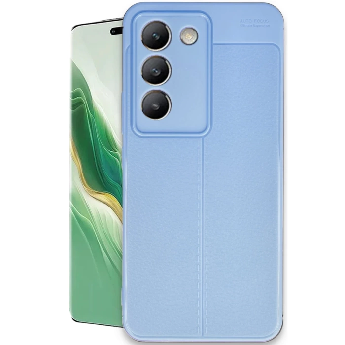 Newface Vivo V30 Lite 4G Kılıf Auto Focus Kapak - Mavi