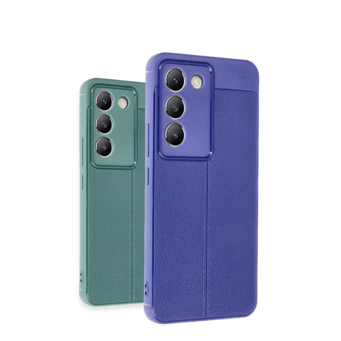 Newface Vivo V30 Lite 4G Kılıf Auto Focus Kapak - Mavi