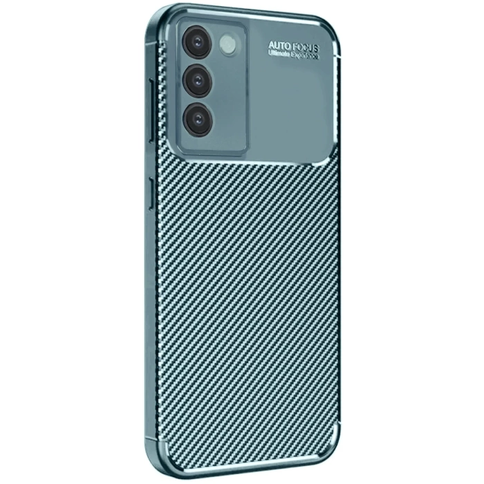 Newface Vivo V30 Lite 4G Kılıf Auto Focus Karbon Kapak - Koyu Yeşil