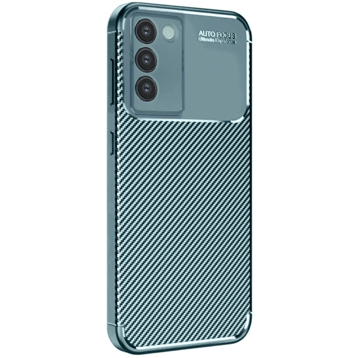 Newface Vivo V30 Lite 4G Kılıf Auto Focus Karbon Kapak - Koyu Yeşil