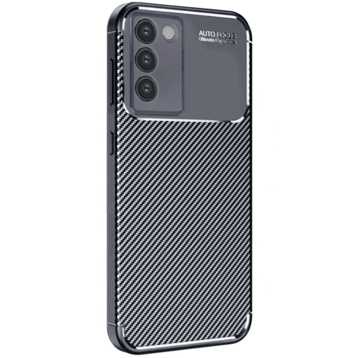 Newface Vivo V30 Lite 4G Kılıf Auto Focus Karbon Kapak - Siyah