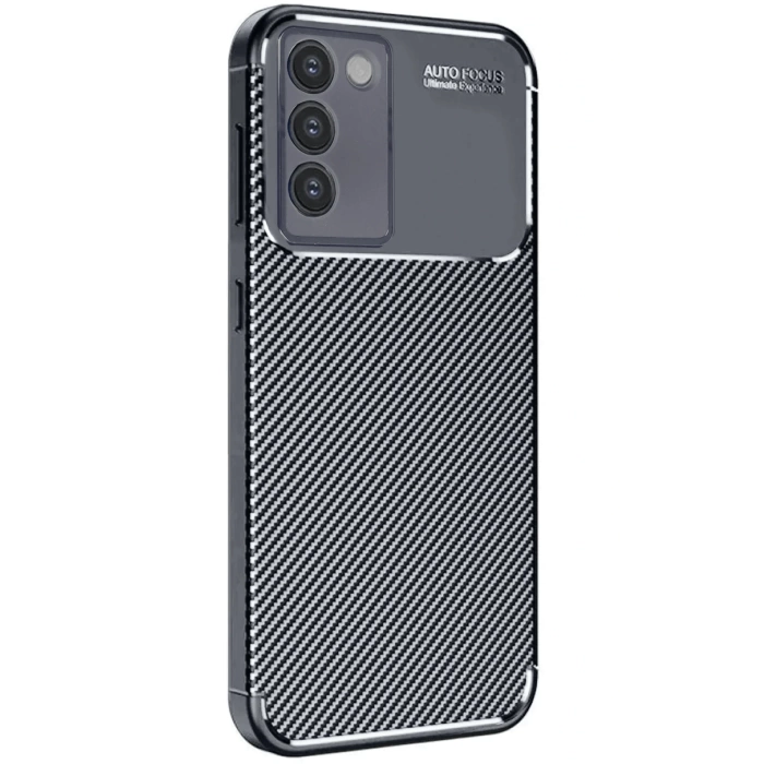 Newface Vivo V30 Lite 4G Kılıf Auto Focus Karbon Kapak - Siyah