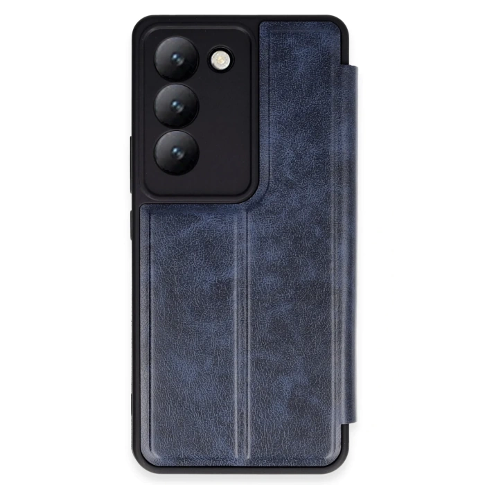 Newface Vivo V30 Lite 4G Kılıf Flip Cover - Lacivert