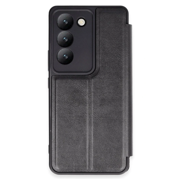 Newface Vivo V30 Lite 4G Kılıf Flip Cover - Siyah