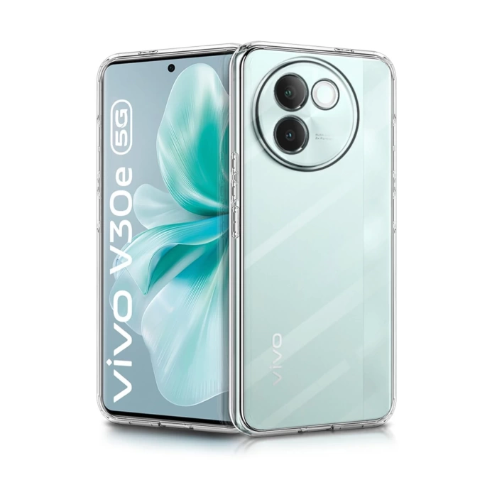 Newface Vivo V30e Kılıf Lüx Şeffaf Silikon