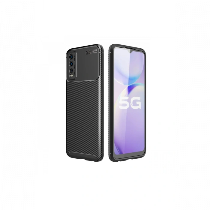 Newface Vivo Y11S Kılıf Auto Focus Karbon Kapak
