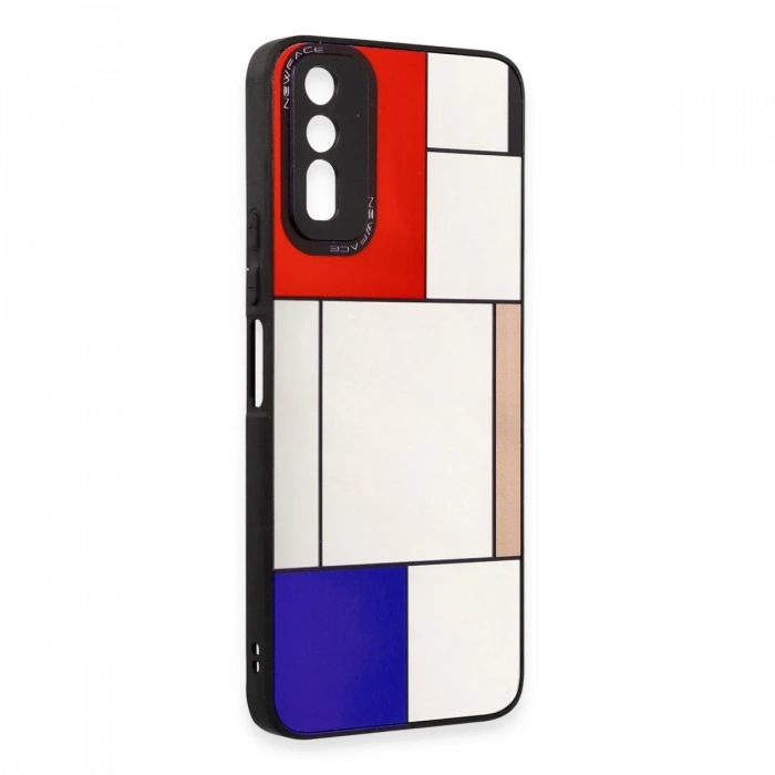 Newface Vivo Y11S Kılıf Mirror Desenli Kapak