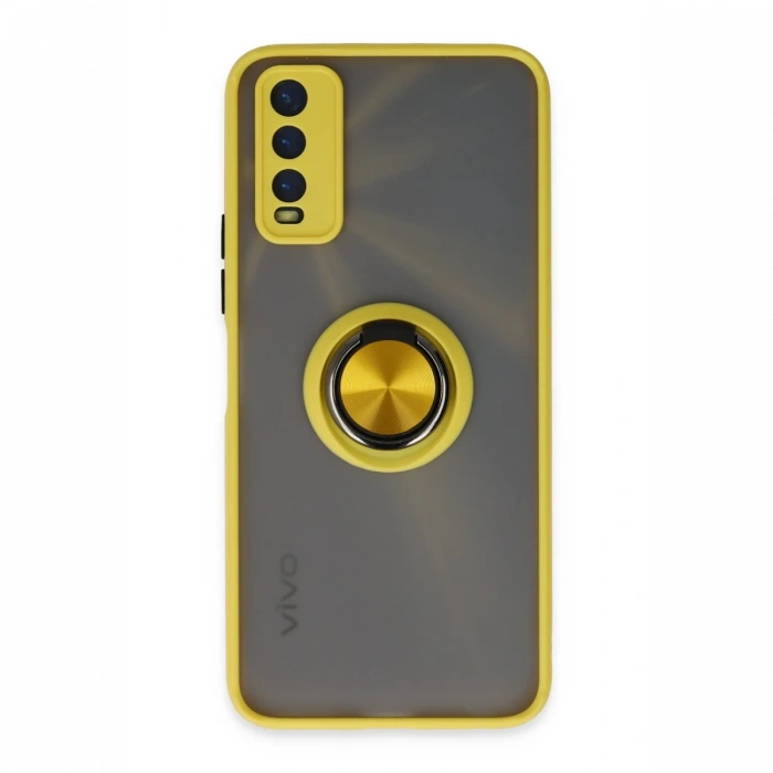 Newface Vivo Y11S Kılıf Montreal Yüzüklü Silikon Kapak