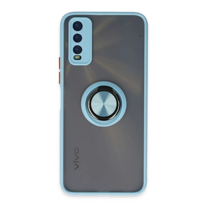 Newface Vivo Y11S Kılıf Montreal Yüzüklü Silikon Kapak