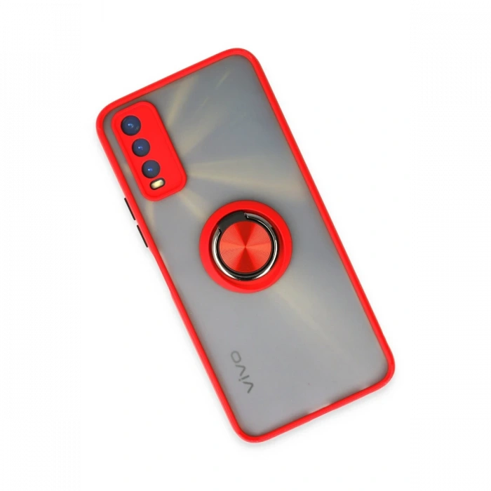 Newface Vivo Y11S Kılıf Montreal Yüzüklü Silikon Kapak
