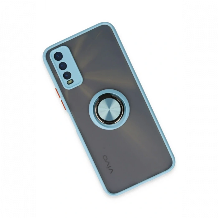 Newface Vivo Y11S Kılıf Montreal Yüzüklü Silikon Kapak
