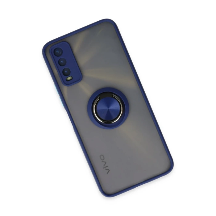 Newface Vivo Y11S Kılıf Montreal Yüzüklü Silikon Kapak