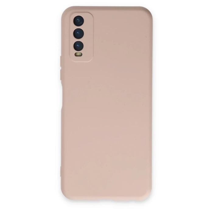 Newface Vivo Y11S Kılıf Nano içi Kadife Silikon - Pudra