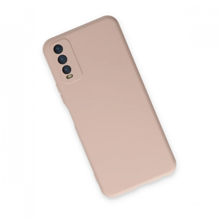Newface Vivo Y11S Kılıf Nano içi Kadife Silikon - Pudra