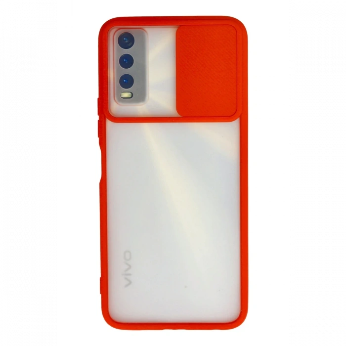 Newface Vivo Y11S Kılıf Palm Buzlu Kamera Sürgülü Silikon