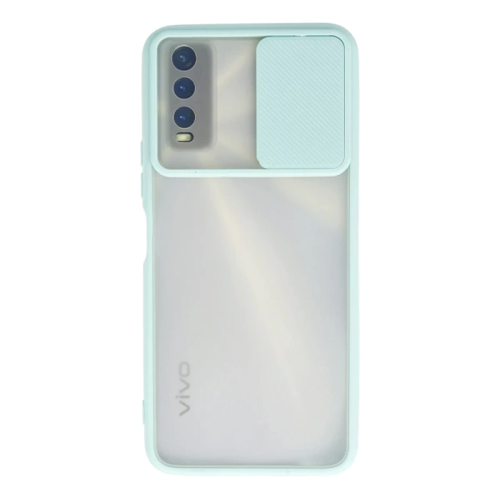 Newface Vivo Y11S Kılıf Palm Buzlu Kamera Sürgülü Silikon