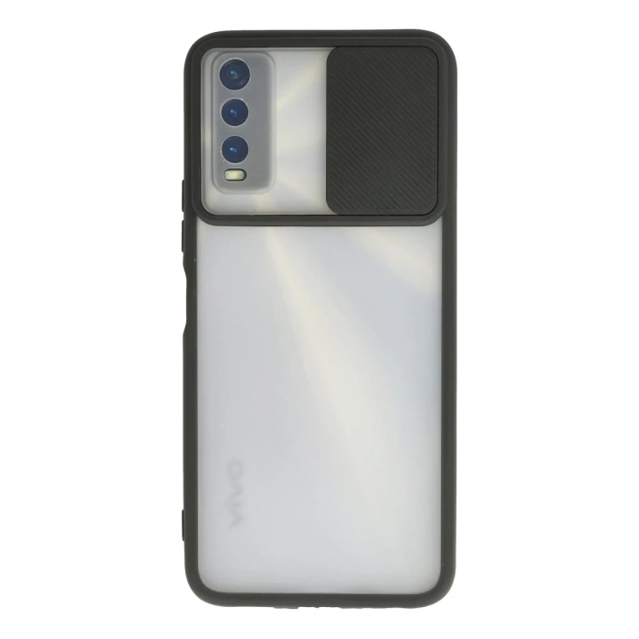 Newface Vivo Y11S Kılıf Palm Buzlu Kamera Sürgülü Silikon