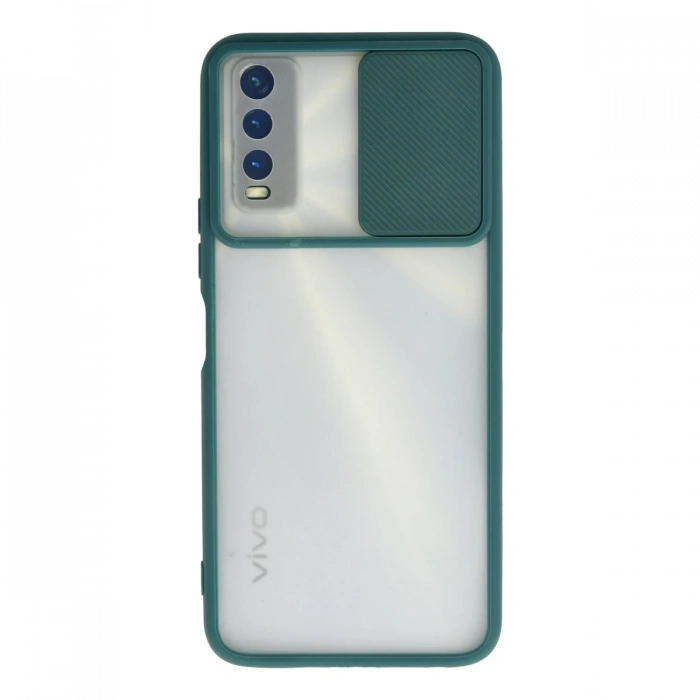 Newface Vivo Y11S Kılıf Palm Buzlu Kamera Sürgülü Silikon
