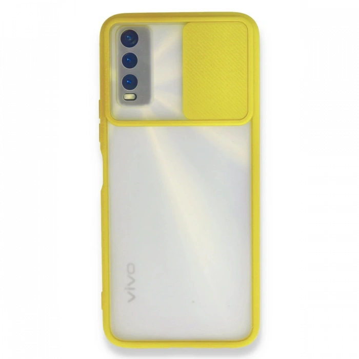 Newface Vivo Y11S Kılıf Palm Buzlu Kamera Sürgülü Silikon