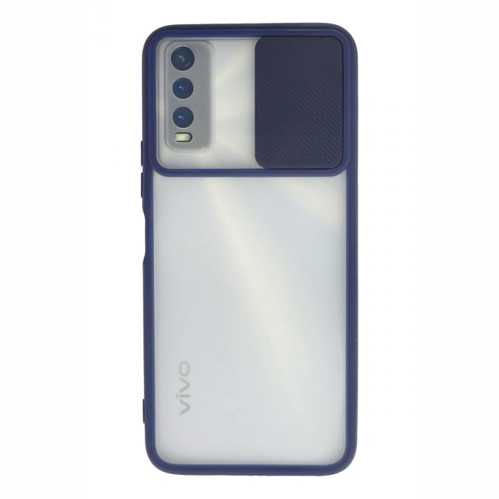 Newface Vivo Y11S Kılıf Palm Buzlu Kamera Sürgülü Silikon