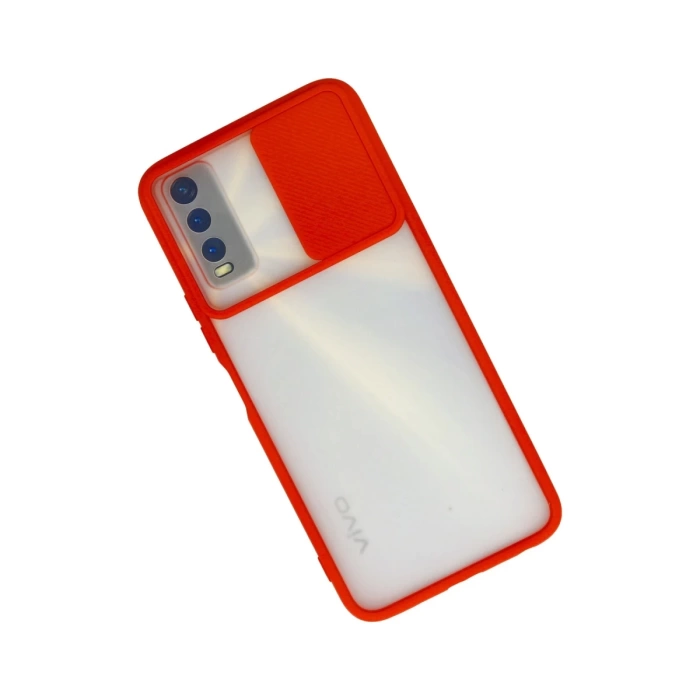 Newface Vivo Y11S Kılıf Palm Buzlu Kamera Sürgülü Silikon